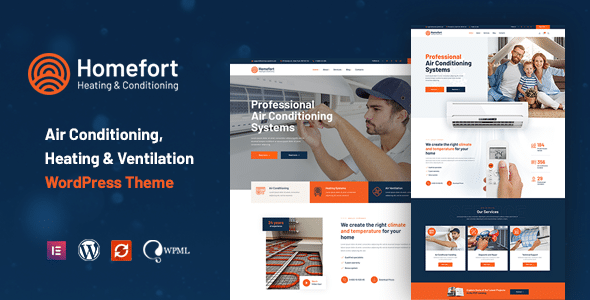 Homefort v1.1.2 Nulled - Air Conditioning & Heating WordPress Theme + RTL