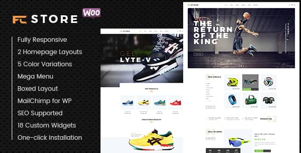 FcStore v1.2.12 Nulled - Sports, Fitness and Gym WooCommerce WordPress Theme