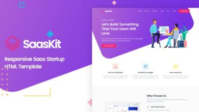 SaasKit Nulled - Saas Startup HTML Template
