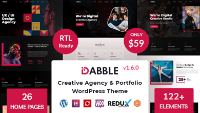 Dabble v1.6 Nulled - Creative Agency & Portfolio WordPress Theme