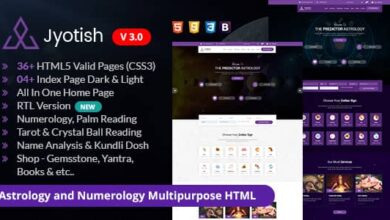 Jyotish v3.0 Nulled - Astrology and Numerology HTML Template