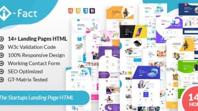 i-Fact Nulled - Landing Page HTML Template