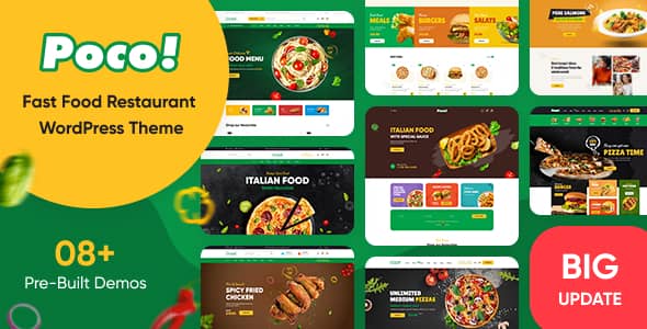 Poco v2.1.1 Nulled - Fast Food Restaurant WordPress Theme
