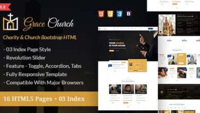 Grace Church v1.1.2 Nulled - Charity Bootstrap HTML Template