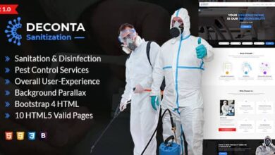 Deconta Nulled - Sanitation, Disinfection and Pest Control HTML Template