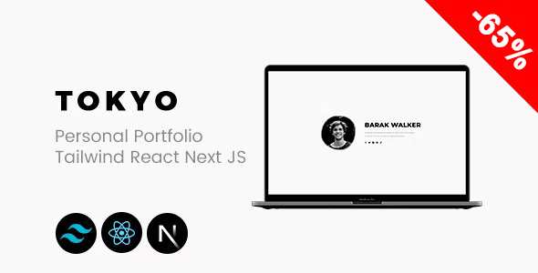 Tokyo Nulled - Tailwind CSS Personal Portfolio React Next JS Template