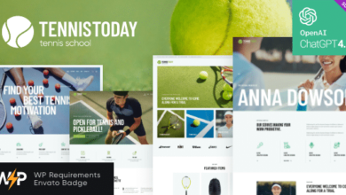 Tennis Today v2.0.0 Nulled - Sport School & Events WordPress Theme
