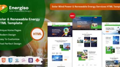 Energiso Nulled - Solar Technology & Renewable Energy HTML Template