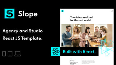 Slope – Responsive Agency & Studio React JS Template