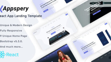 Appspery Nulled - React Landing Page Template