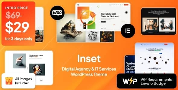 Inset v1.0 Nulled - Digital Agency & IT Services WordPress Theme