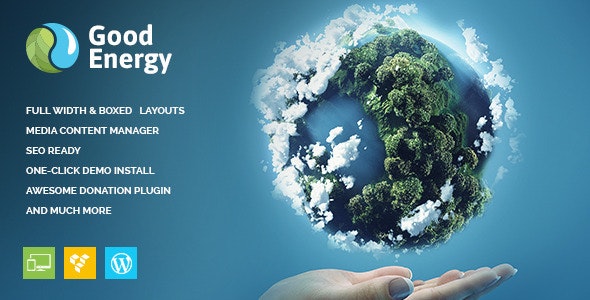 Good Energy v1.7.4 Nulled - Ecology & Renewable Power Company WordPress Theme