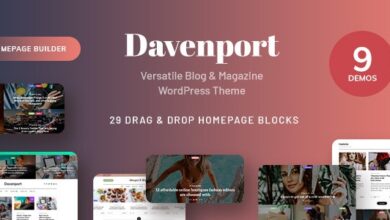 Davenport v1.3 Nulled - Versatile Blog and Magazine WordPress Theme