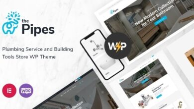 The Pipes v1.6.0 Nulled - Plumbing Service and Building Tools Store WordPress Theme
