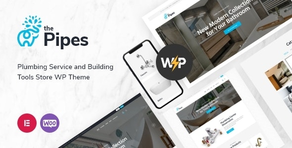 The Pipes v1.6.0 Nulled - Plumbing Service and Building Tools Store WordPress Theme