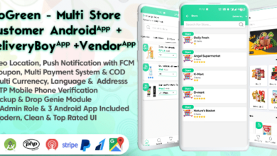 GoGreen v1.9 Nulled - Food, Grocery, Pharmacy Multi Store(Vendor) Android App with Interactive Admin Panel