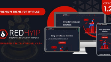 RedHyip v1.2 Nulled - Premium Theme For HYIPLAB