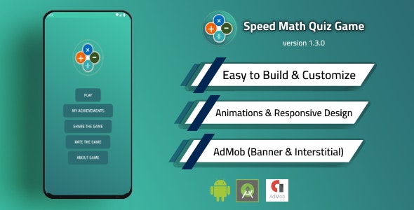 Fast Math v1.3.0 Nulled - Quiz Game Source Code with Admob and Unity