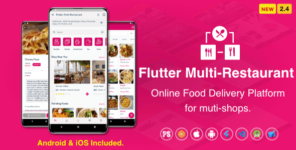 Flutter Multi-Restaurant (FoodPanda, GrabFood Nulled - Mobile Food Delivery Platform For iOS & Android) v2.4