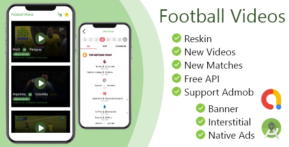 Football Videos ODDs Comparison and Live Score App + Admob v1.6 Free