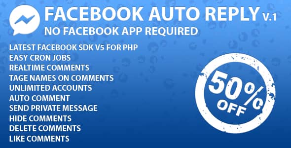 Facebook Auto Reply (SAAS Ready) v2.0.1 Free