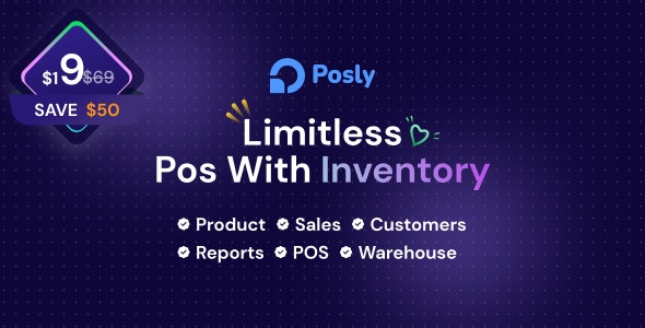 Posly v1.0 Nulled - Pos with inventory Management System