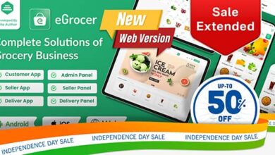 eGrocer v1.9.2 Nulled - Online Multi Vendor Grocery Store, eCommerce Marketplace Flutter Full App with Admin Panel