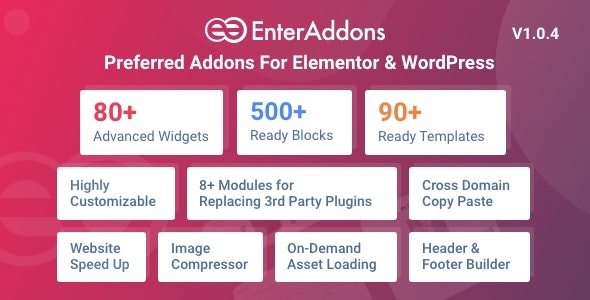 Enter Addons Pro v1.0.4 Nulled - Preferred Addons For Elementor And WordPress