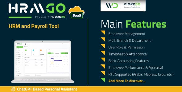 HRMGo SaaS v5.9 Nulled - HRM and Payroll Tool