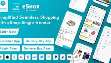 eShop v4.0.5.1 Nulled - eCommerce Single Vendor App - Shopping eCommerce App with Flutter