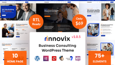 Innovix v1.0.5 Nulled - Business Consulting WordPress Theme