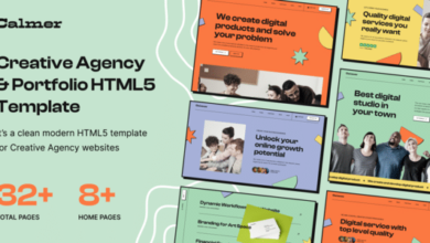 Calmer Nulled - Creative Agency & Portfolio HTML5 Template