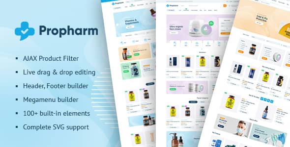 Propharm v1.6 Nulled - Pharmacy & Medical WordPress WooCommerce Theme