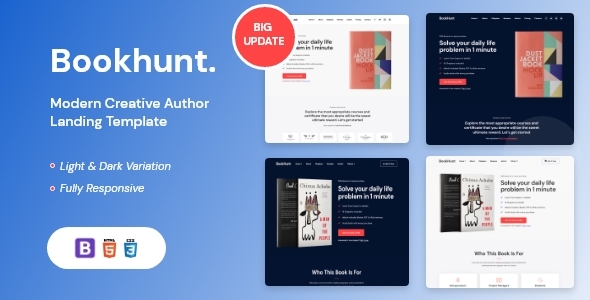 Bookhunt Nulled - Book Landing Template With RTL Version