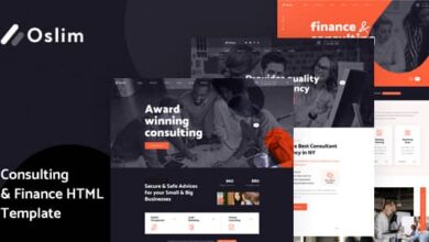 Oslim Nulled - Consulting Finance HTML Template