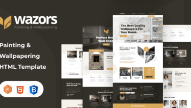 Wazors Nulled - Painting & Wallpapering HTML Template