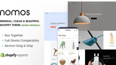 Nomos Nulled - Minimal, Clean & Beautiful Shopify Theme (Mobile Friendly)