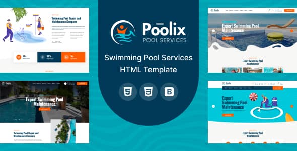 Poolix Nulled - Pool Cleaning & Renovation HTML Template