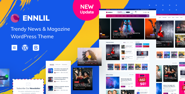 Ennlil v1.0.1 Nulled - Modern Magazine WordPress Theme + WooCommerce
