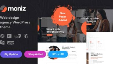Moniz v1.2 Nulled - Web Design Agency WordPress Theme
