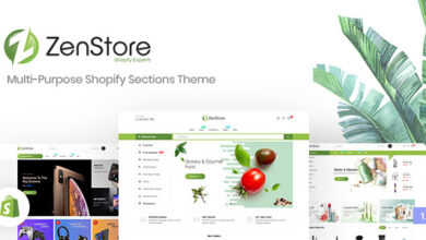 ZenStore Nulled - Multi-Purpose Shopify Sections Theme