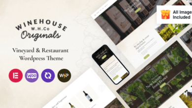 Wine House v3.9 Nulled - Vineyard & Restaurant Liquor Store WordPress Theme