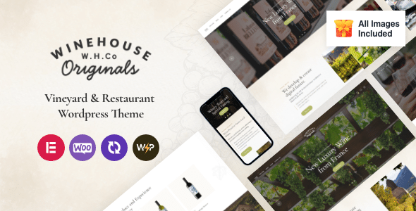 Wine House v3.9 Nulled - Vineyard & Restaurant Liquor Store WordPress Theme