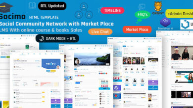 Socimo Nulled - Social Online Community Network & LMS Ecommerce Template