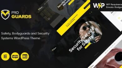 ProGuards v2.5 Nulled - Safety Body Guard & Security WordPress Theme