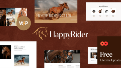 Happy Rider v2.2 Nulled - Horse School & Equestrian Center WordPress Theme