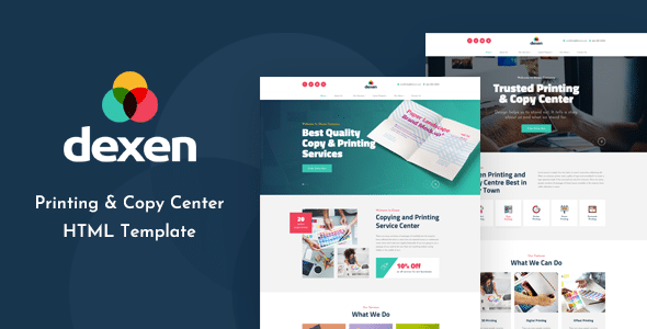 Dexen Nulled - Printing and Copy Center HTML Template