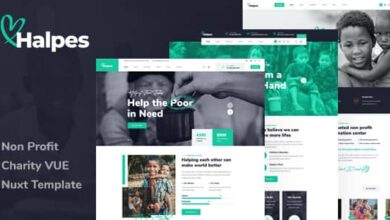 Halpes Nulled - Nonprofit Charity Vue Nuxt Template