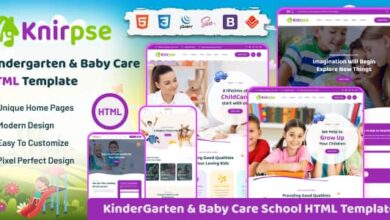 Knirpse Nulled - Kindergarten, Children & Baby Care HTML Template