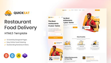 Quickeat Nulled - Food Delivery & Restaurant HTML Template